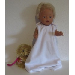 slaapzak wit baby born 43cm