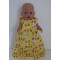 slaapzak geel konijnen baby born 43cm
