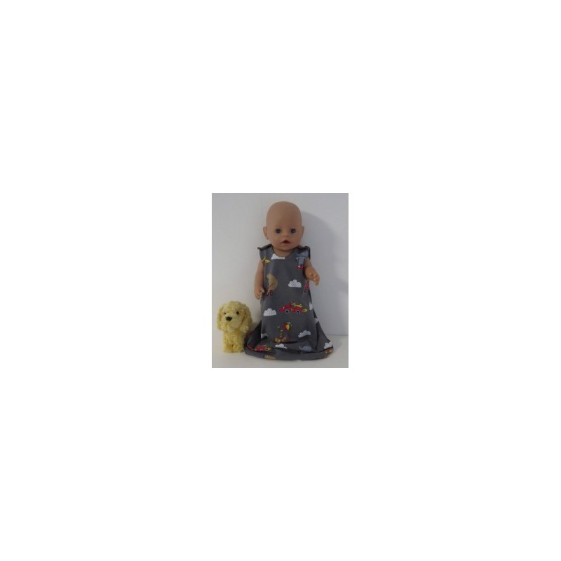 slaapzak grijs dieren baby born 43cm