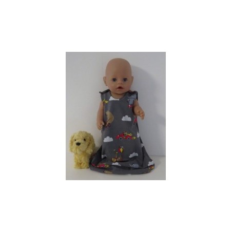 slaapzak grijs dieren baby born 43cm