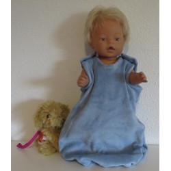 slaapzak blauw baby born 43cm