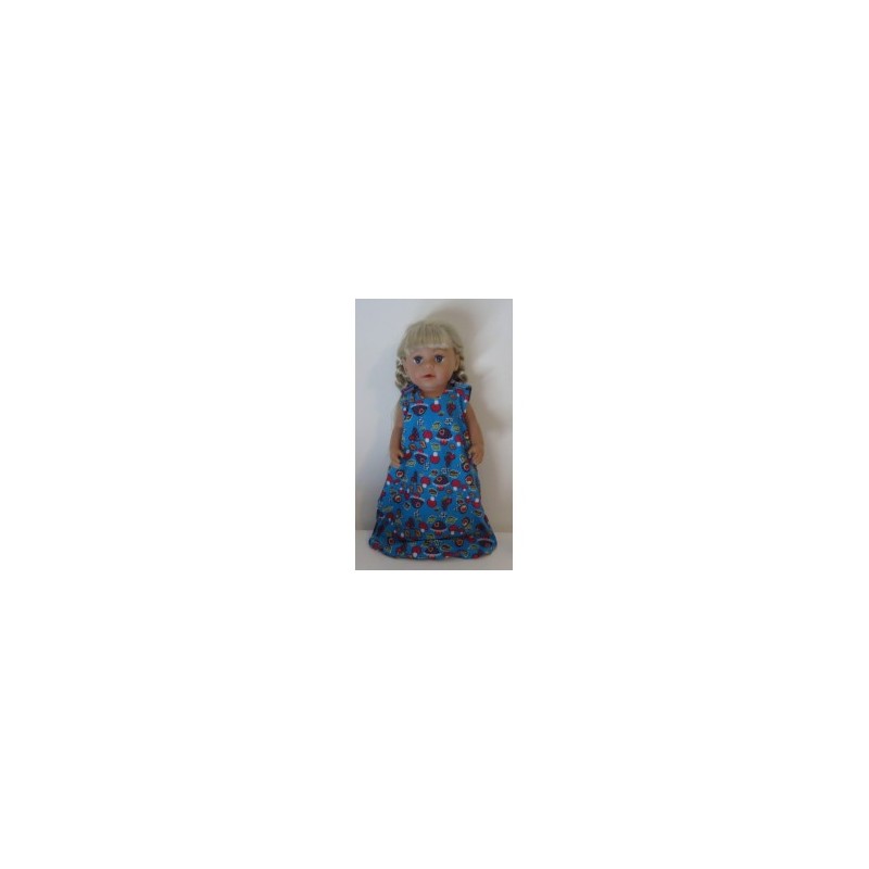 slaapzak blauw paddestoelen baby born 43cm