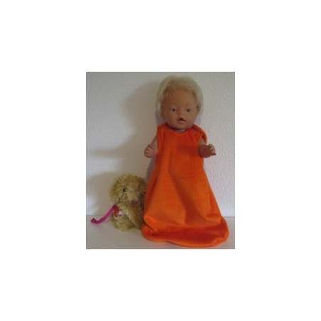 slaapzak oranje baby born 43cm