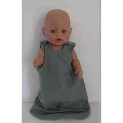 slaapzak met roze baby born 43cm