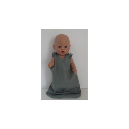 slaapzak met roze baby born 43cm