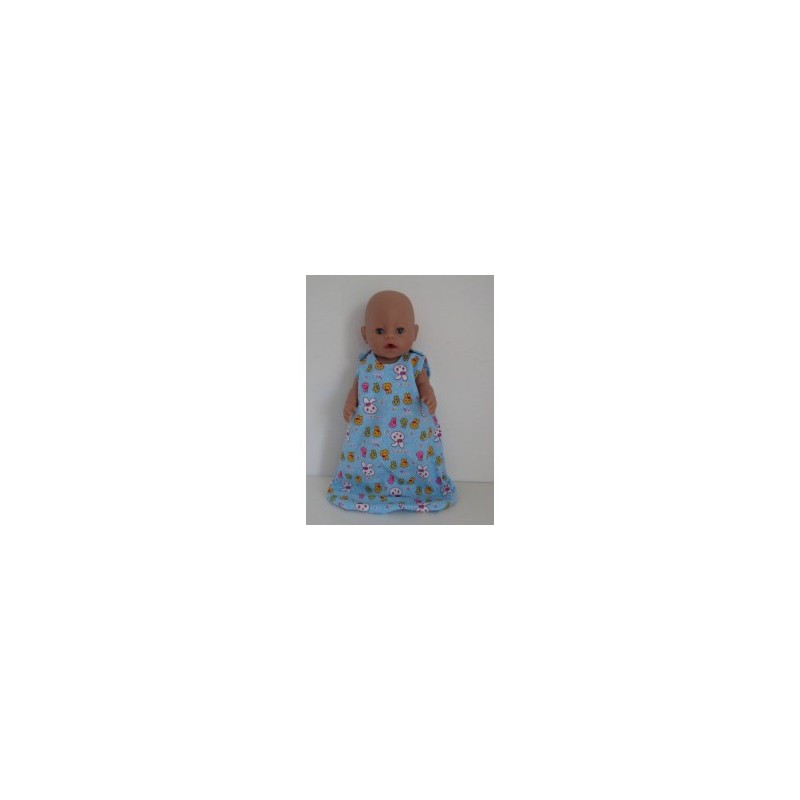 slaapzak blauw konijnen baby born 43cm