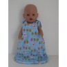 slaapzak blauw konijnen baby born 43cm