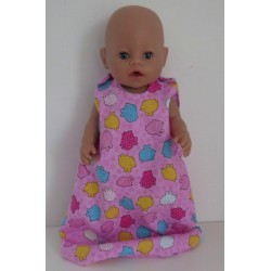 slaapzak roze dieren baby born 43cm