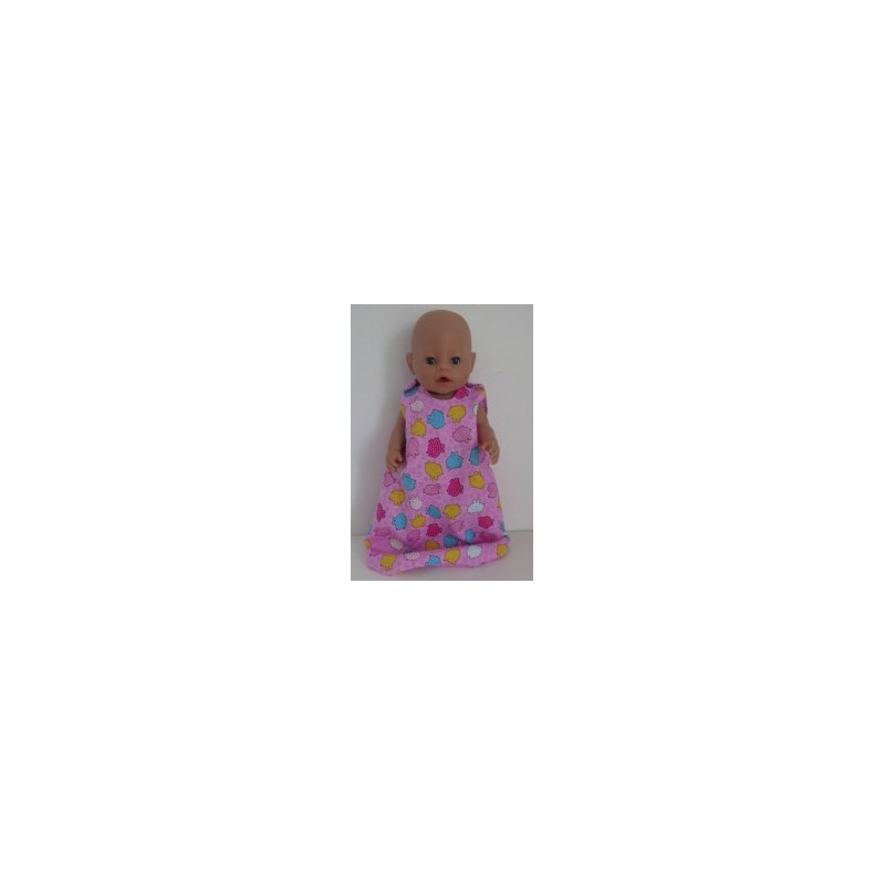slaapzak roze dieren baby born 43cm