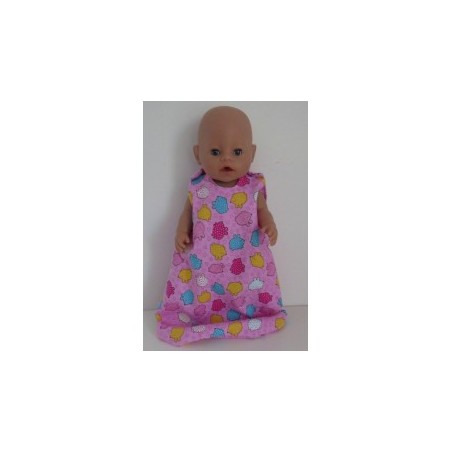 slaapzak roze dieren baby born 43cm