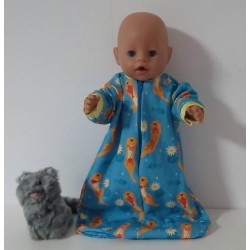 slaapzak mouwen otters baby born 43cm