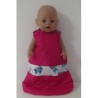 slaapzak gewatteerd hard roze met vossen baby born 43cm