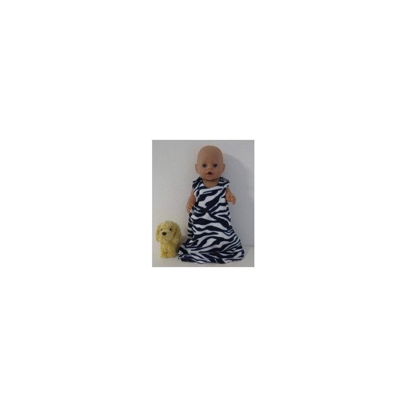 slaapzak zeebra print baby born 43cm