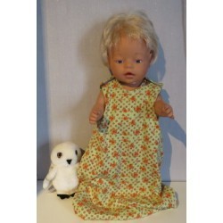 slaapzak groen met bloemen baby born 43cm
