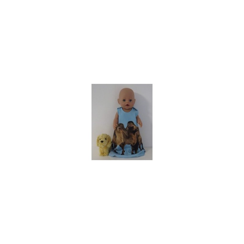 slaapzak blauw kameel baby born 43cm