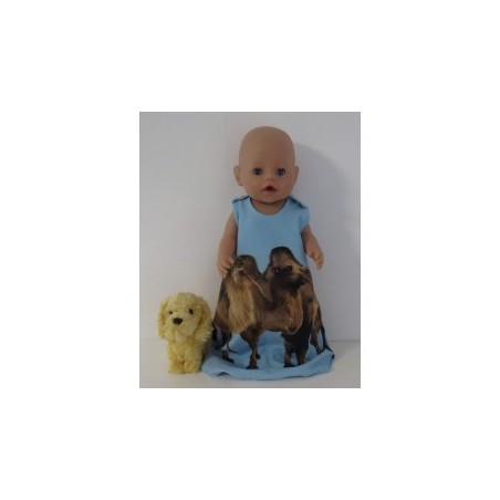slaapzak blauw kameel baby born 43cm