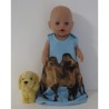 slaapzak blauw kameel baby born 43cm