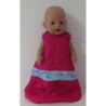 slaapzak gewatteerd hard roze met micky mouse  baby born 43cm