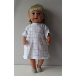 nachtjapon geruit baby born 43cm