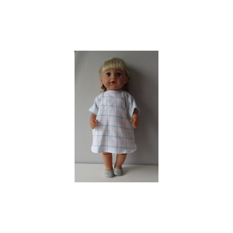 nachtjapon geruit baby born 43cm