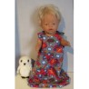 slaapzak grijs met bloemen baby born 43cm
