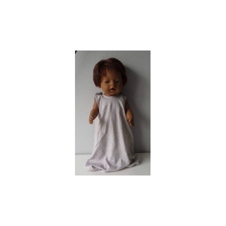 slaapzak gestreept bruin smal baby born 43cm