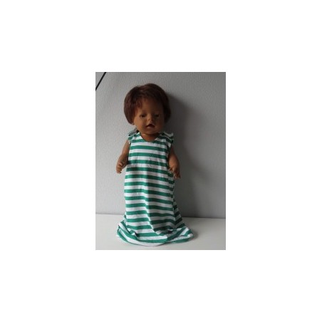 slaapzak groen gestreept baby born 43cm