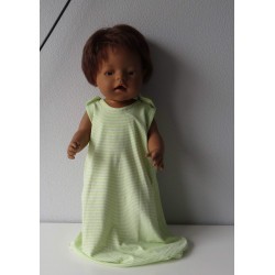 slaapzak groen gestreept smal baby born 43cm