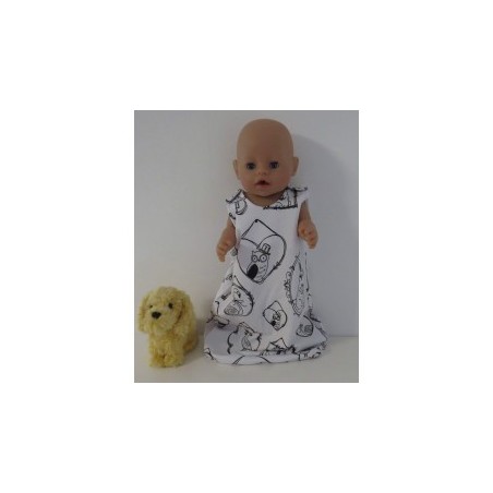 slaapzak wit dieren baby born 43cm