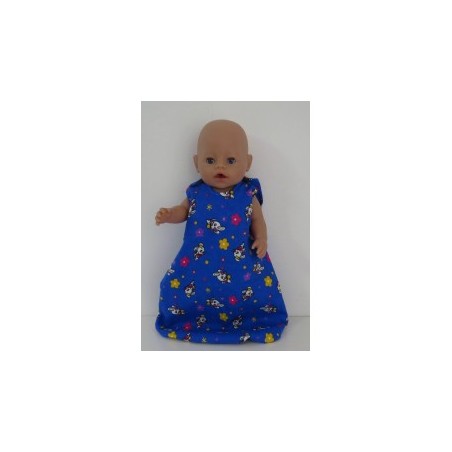 slaapzak hard blauw konijnen baby born 43cm