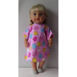 nachtjapon roze dieren baby born 43cm