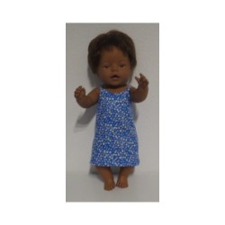 nachthemd blauw stippen baby born 43cm