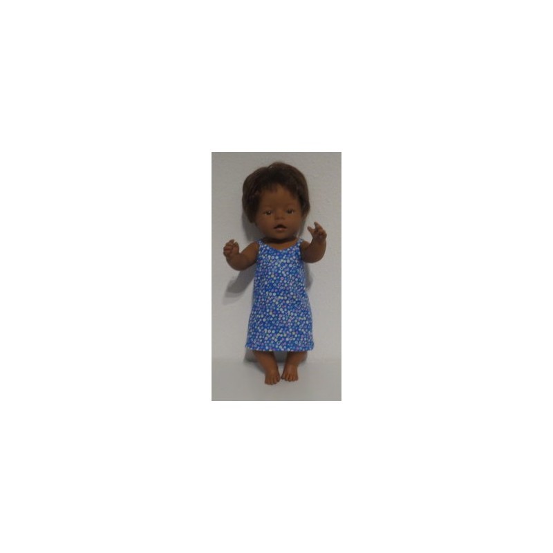 nachthemd blauw stippen baby born 43cm