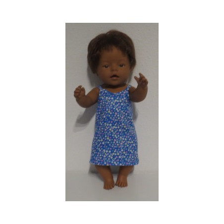 nachthemd blauw stippen baby born 43cm