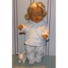 ski-pak wit met geruit baby born 43cm
