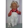 ski-pak wit met gebloemd baby born 43cm