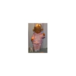 ski-pak roze met grijs baby born 43cm