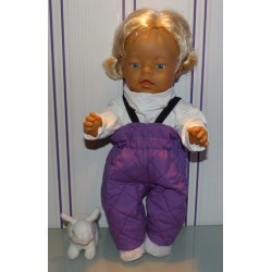ski-pak paars baby born 43cm