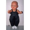 ski-pak donker blauw baby born 43cm