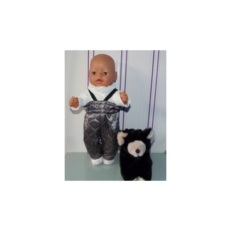 ski-pak grijs baby born 43cm