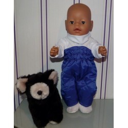 ski-pak hard blauw baby born 43cm