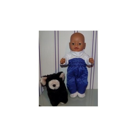 ski-pak hard blauw baby born 43cm