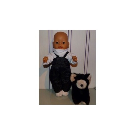 ski-pak donker blauw baby born 43cm