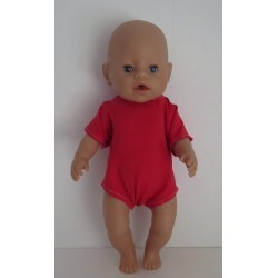 romper rood baby born 43cm