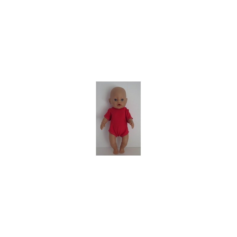 romper rood baby born 43cm
