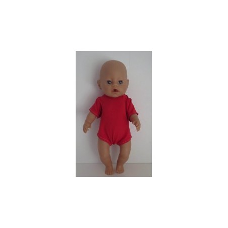romper rood baby born 43cm