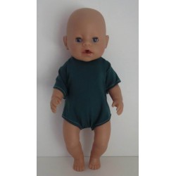 romper donker groen baby born 43cm