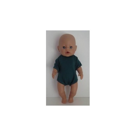 romper donker groen baby born 43cm