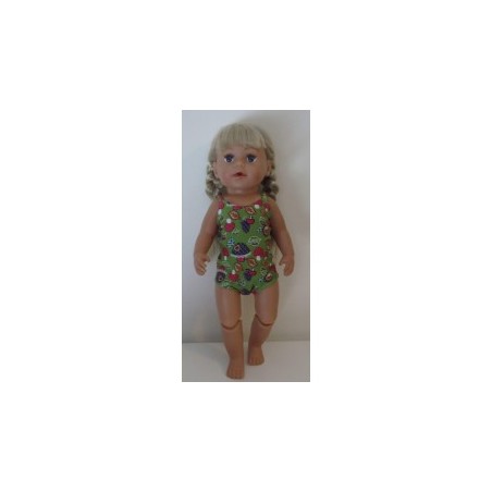 luxe romper groen paddestoelen baby born 43cm