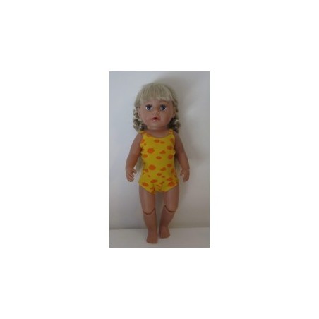 luxe romper geel wolken baby born 43cm